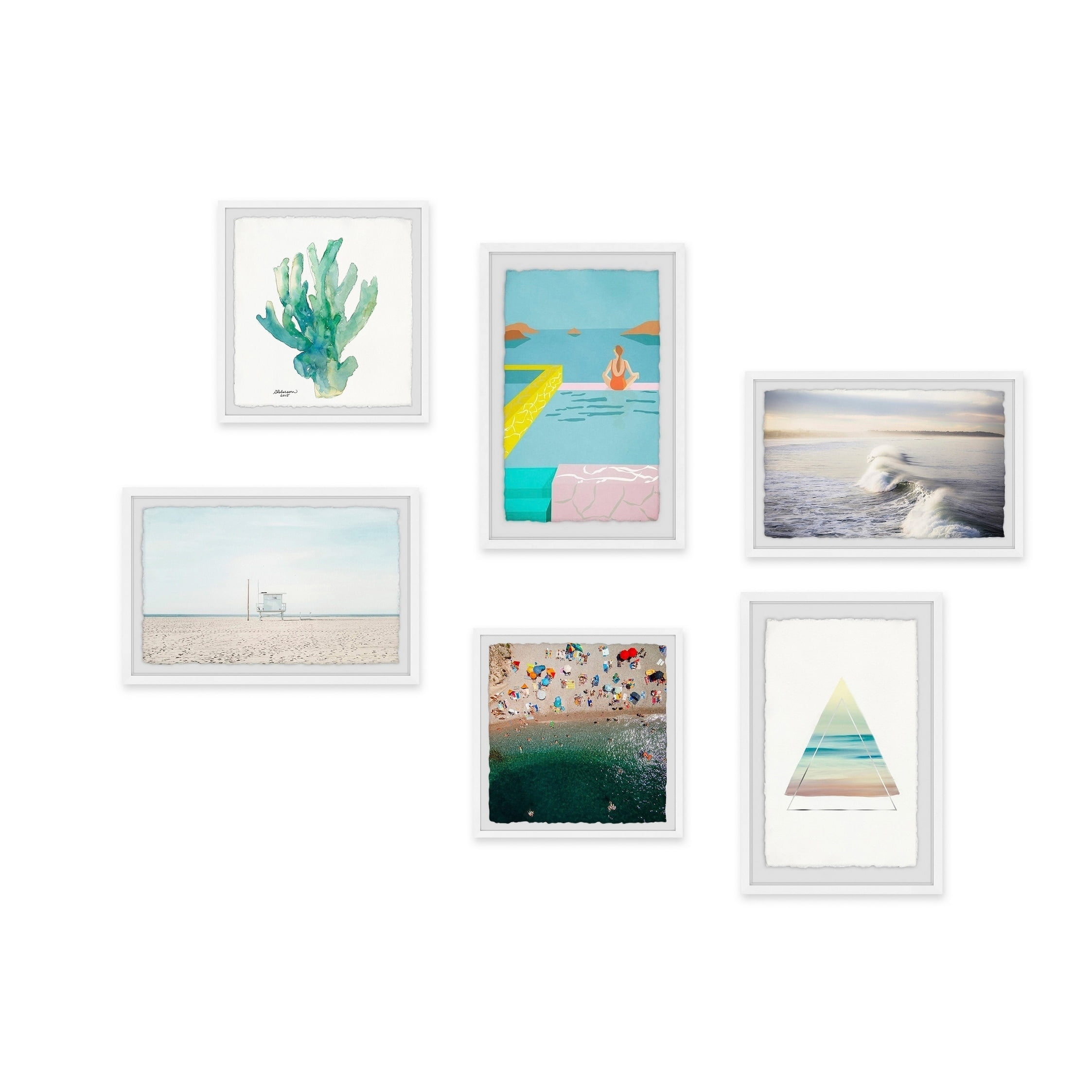 Marmont Hill Handmade Steamy In The Tropics Hexaptych Wall Art Multi Color Walmart Com Walmart Com