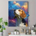 thumbnail image 4 of Beagle Dog Portrait Canvas Print Wall Art for Living Room Bedroom Office Entryway Pet Lover Home Decor, 4 of 8