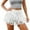 White, variant on ZHOUCHANKIDS Y2K Lace Tiered Mini Skirt for Women Ruffled Pleated Lace Trim Half Low Rise Flowy Short Skirts Christmas Underskirt White L