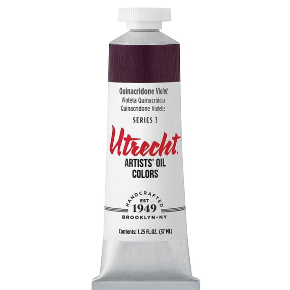 Utrecht Artists' Oil Paint - Quinacridone Violet, 37 ml tube