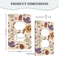 thumbnail image 5 of ZICANCN Outlet Covers Wall Plate, Vintage Halloween Scary Spooky Light Switch Cover Decorative, Duplex Toggle Combo 1-Gang, 5 of 9