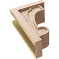 thumbnail image 6 of 7"W x 14"D x 21"H Classic Alma Rough Cedar Woodgrain TimberThane Corbel, Primed Tan, 6 of 6