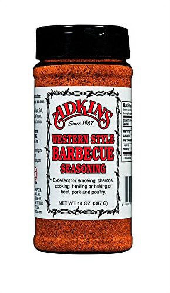 Adkins Western Style Barbecue BBQ Seasoning 14 OZ All Natural