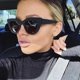 thumbnail image 3 of Vintage Cat Eye Sunglasses Woman Retro Brand Cateye Shades Sunglasses Gradient Mirror Plastic Frame, 3 of 5