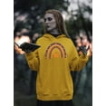 thumbnail image 2 of Halloween Rainbow W Pumpkin Hoodie Women -Image by Shutterstock, Female Small, 2 of 4