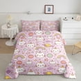 thumbnail image 2 of Castle Fairy Cute Animal Unicorn Cats Twin Comforter Sets,Rainbow Planet Bedding Set, 2 of 8