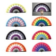 thumbnail image 2 of AOOOWER Rainbows Folding Fan Colourful Fan LGBTs Gay Prides Party Summer Music Festival, 2 of 18