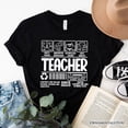 thumbnail image 6 of Teacher Label T-Shirt, Funny Barcode Tee for Dedicated Educators, 6 of 6