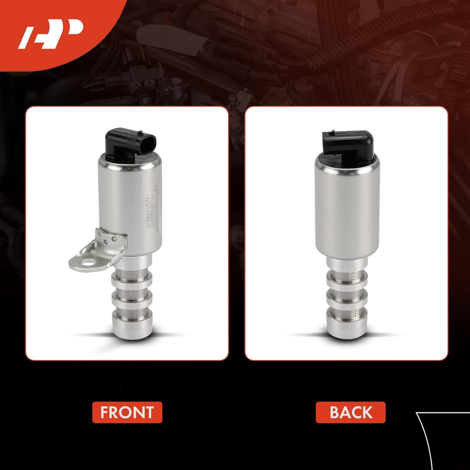 A-Premium Engine Variable Valve Timing (VVT) Solenoid Compatible with Ford Explorer, Escape, Fusion, Focus, Edge, Transit Connect, Taurus, C-Max, Maverick & Lincoln MKZ, MKC, MKT