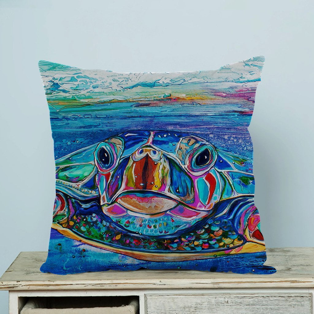 GCKG Sea Turtles Pillow Case Pillow Cover Pillow Protector Two Sides 20