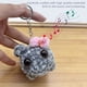 thumbnail image 4 of Crochet Plush Sad Hamster Meme Toy Key Rings Lindo Keychain Sound Music Juguete Con Bow Kawaii para Keys Auto Mochila Ornament, 4 of 9