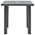 thumbnail image 6 of vidaXL Garden Table with Umbrella Hole Outdoor Bistro Patio Furniture Plastic, 6 of 17