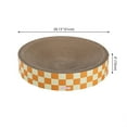 thumbnail image 2 of THE LICKER STORE Nelson 20.13" Modern Cardboard Round Bowl Cat Scratcher with Catnip, Citrus, CSR1010G, 2 of 6