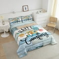 thumbnail image 4 of Erosebridal Cartoon Car Comforter Sets Queen Size,Happy Camping Bedding Queen Comforter Set,Lodge Cabin Bedding Sets Queen with Comforter,Breathable Boys Bedroom Decor,Reversible,3 Pieces, 4 of 8