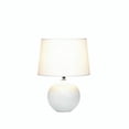 thumbnail image 1 of Lampe de Table Blanche à Base Ronde, 1 of 2