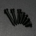 ODOMY 500 PCS M3 Black Self Drilling Screws, Round Head Selftapping