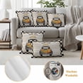 thumbnail image 6 of Thanksgiving Fall Outdoor Waterproof Pillow Covers, Country Orange Pumpkin Truck Lattice Decorative Rectangle Throw Pillowcase Sofa Cushion Sham for Patio/Couch/Chair, 20"x12" 2 Pack, 6 of 8