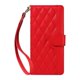 thumbnail image 3 of For Oppo A5 Pro 5G Wallet Case Rhombus Leather Phone Cover with Strap - Green, 3 of 5