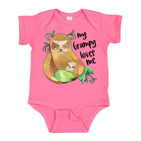 

Inktastic My Grampy Loves Me Cute Sloth and Baby Gift Baby Boy or Baby Girl Bodysuit