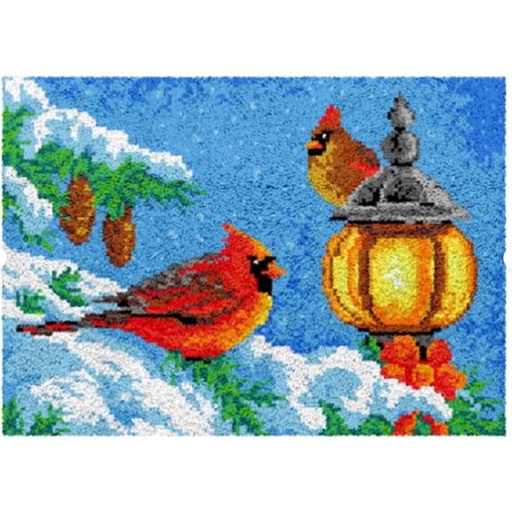 Latch Hook Rug Kits for Adults and Children DIY Needlework Crocheting Rug Kit