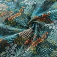 thumbnail image 6 of YIUME Men's Paisley Aloha Shirt Emerald Leaves Button Down Short Sleeve Hawaiian Shirt, 6 of 8