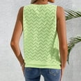 thumbnail image 4 of Pejock Women's Summer Tank Tops, Loose Fit Breathable Sleeveless, Keyhole Neck Casual Tops, Trendy Eyelet Flowy Beach Wear, Soft Lightweight Blouse, 4 of 7