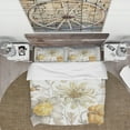 thumbnail image 3 of Designart 'Fields of Gold Watercolor Flower V' Cottage Duvet Cover Set, 3 of 4