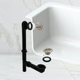 thumbnail image 2 of Westbrass 592144-20 14" Black Polypropylene Bathtub Drain Assembly with Trip Lever and Beehive Drain Cover, Stainless Steel, 2 of 13