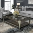 thumbnail image 2 of Michael Amini Roxbury Park Wood & Glass Cocktail Table in Slate Ash, 2 of 7