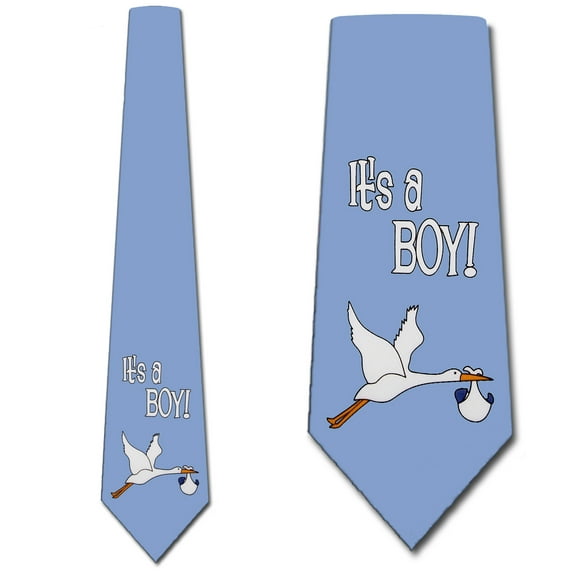 It's a Boy!- Stork Delivery Necktie Mens Tie