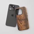 thumbnail image 3 of Wood Grain For All iPhone Series Protective Phone Case Rustic Brown, 3 of 7