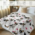 thumbnail image 2 of Rat Terrier Throw Blanket, Reversible Plush Fluffy Rescue Dog Sherpa Fleece Bedding for Kids Teens, Home Decor for All Seasons (Twin, 60 x 80 Inches), 2 of 6
