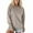 Gray, variant on Swuxness Women Sports Casual Sweatshirt, Women's Long Sleeve Tops, Women Solid Color Fashion Ribbed Pocket Comfortable Soft Relaxed Fitted Crew Neck Pullover Top Gray, S
