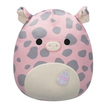 Squishmallows 8” Aquitaine the Pink Pig with Grey Spots - Ultra Soft Easter Plush Toy