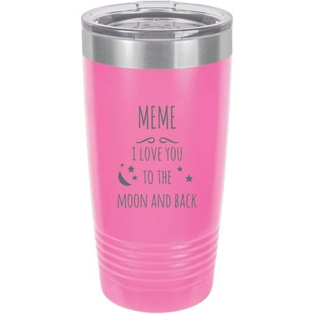 

I Love You To The Moon And Back Stainless Steel Engraved Insulated 20 Oz Travel Coffee Mug