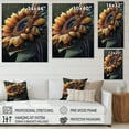 thumbnail image 4 of Designart Realistic Sunflower Canvas Wall Art, 4 of 5
