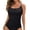 Swimsuit 61#Black, variant on ZXLBBD Swimsuit for Women Adjustable Straps Tankini Top Stretch Tummy Control Breathable Solid Color Swimwear Casual Vacation Beachwear