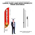 thumbnail image 3 of Burgers Feather Flag(11.5feetX2.5feet) by DreamController | Outdoor Business Advertising Tall Flag | Weather-Resistant Knitted Swooper Flag | Made in USA | Fast delivery | HD Print (Flag Only), 3 of 6