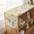 thumbnail image 6 of Spring Easter Table Runner, Bunny Carrots Eggs Floral Botanical Colorful Cotton Linen Table Runners 108 Inches Long, Dresser Scarf Runner for Dining/Living Room/Kitchen/Square Tables 13''x108'', 6 of 9