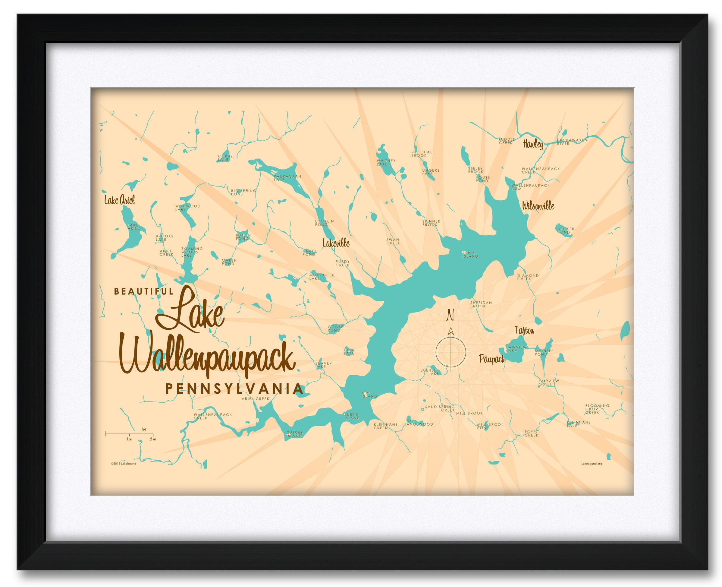 Printable Map Of Lake Wallenpaupack