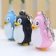 thumbnail image 4 of Paquete de 2 llaveros de pingüino con iluminación LED y sonido, llavero de juguete para niños (negro), 4 of 5