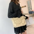 thumbnail image 4 of Bolso de hombro tejido de mimbre de paja con borlas para mujer de verano (Beige) Tmvgtek  Para estrenar, 4 of 9