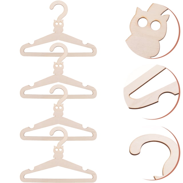 BEADCEST 5Pcs Synthetic Material Hanger For Organize For Clothes Kids Storage