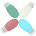 thumbnail image 1 of 4Pcs Silicone Travel Bottle Leakproof Refillable Squeezable Toiletries Tubes Lotion Liquid Shampoo Containers, 1 of 3
