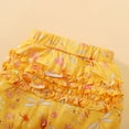 thumbnail image 7 of LAPAKIDS Fall Winter Infant Baby Girls Floral Outfit Clothes 3-6 Months Letter Printed Romper Tops Pants Headband 3Pcs Set, 7 of 7