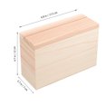 thumbnail image 4 of Household Wooden Storage Box Desktop Tickets Holder Storage Box Wood Recipes Box, 4 of 9