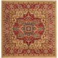 thumbnail image 2 of SAFAVIEH Mahal Oswin Oriental Area Rug, Red/Natural, 5'1" x 5'1" Square, 2 of 6