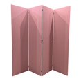thumbnail image 1 of Biombo Sencillo de 4 Paneles En Tela de 2 Vistas y 2 Colores Rosa y Gris Onstore Doble Vista, 1 of 9