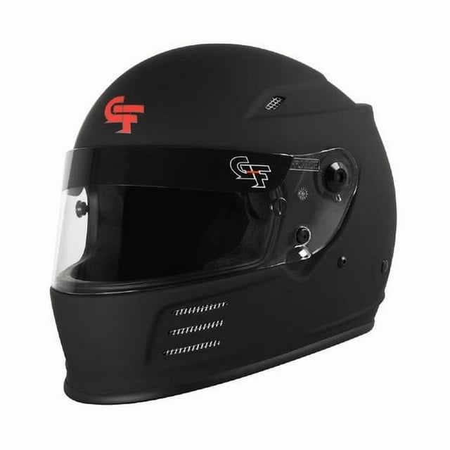 G-Force Casque de Course 13004XXLMB Revo; Intégral; Coque Composite Renforcée avec Doublure EPS; Classé Snell SA 2020; 2 Très Grand; Noir Mat; Protection Complète