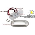 thumbnail image 1 of 4 piezas de barco de grado marino 12 V grande impermeable azul frío LED luces de cortesía cubierta escalera, plata ZefeiWu 1327533552707, 1 of 1